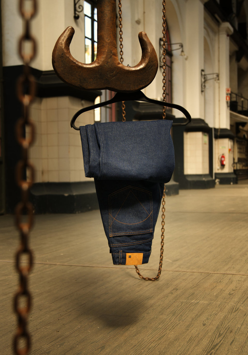 Invicta Trousers, on a hook in Porto's tram museum